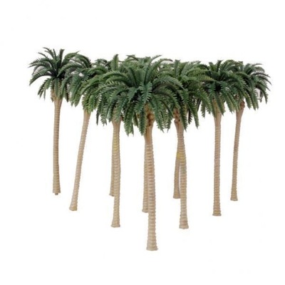 4x10 sztuk Zielony model palm kokosowych dla majsterkowiczów Krajobraz