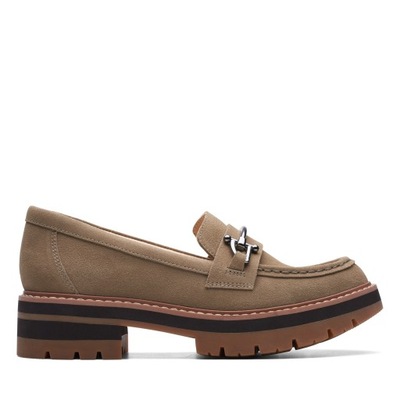 Loafersy Clarks Orianna Bit zamszowe wysokie 41