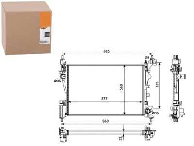 Nrf радіатор води citroen nemo універсал 1.4 фото №1