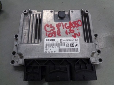 C3 PICASSO 10 1.6 VTI UNIDAD DE CONTROL DEL MOTOR 9666326080  