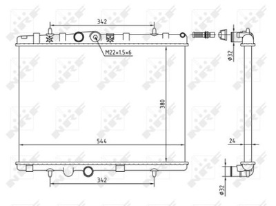 NRF 58226A РАДИАТОР