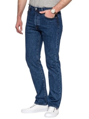 Levis Męskie dżinsy 501 Original Fit Jeans 005010114/30-30