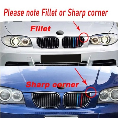 FRONT GRILLE TRIM STRIPS FOR BMW E46 E90 E60 E39 E36 F30 F10 F20 X5 ~56612  