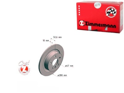 Zimmermann комплект диск гальмівних 150293152 150 фото №1