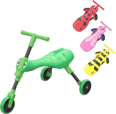 Mookie Scuttle Bug rower biegowy jeździk zielony