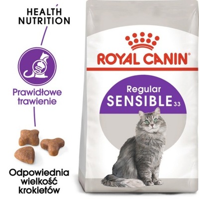 Royal Canin Sensible karma sucha dla kotów dorosłych, o wrażliwym przewodzi
