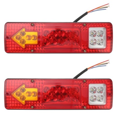 JUEGO 2 PIEZAS FAROS TRASEROS DIOPARA LUMINOSO LED PARA REMOLQUE 12V  