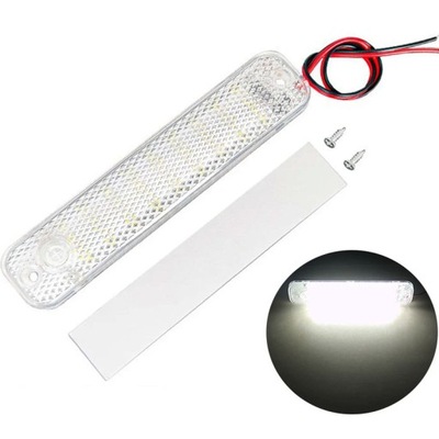 LÁMPARA DIODO LUMINOSO LED DOSWIETLENIE CABINAS INTERIOR NOG PIERNAS DE MALETERO PRZYLEPNA 12-80V  