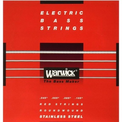Str.Warwick Red do gitary basowej 45-105 stainless