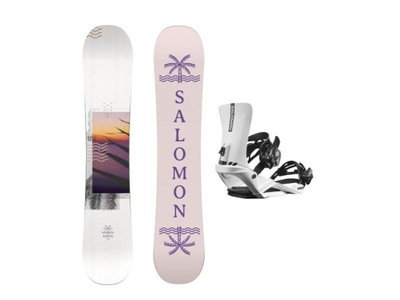 Deska snowboardowa Salomon LOTUS + wiązanie Rhythm white - 151
