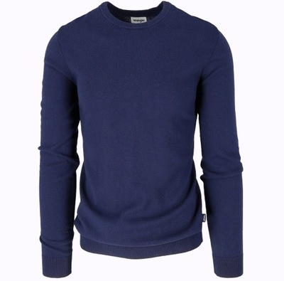 WRANGLER CREWNECK KNIT LEKKI SWETER Z WEŁNĄ - L