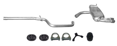 Seat altea 2.0 tdi гаситель труба средняя + гаситель конечный фото №1