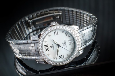 OMEGA DE VILLE LADY CO-AXIAL COSC DIAMONDS 32MM/BOX