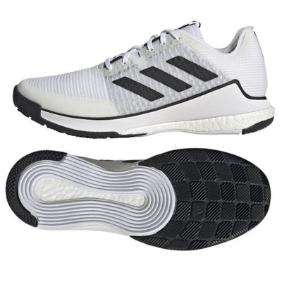 Białe Tkanina Buty Sport Siatkówka Adidas r.42 2/3