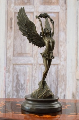 Bogini Grecka ze Zniczem Olimpijskim - Mitologia Grecka - Figura z Brązu