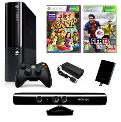 Konsola Microsoft Xbox 360 Slim 250 GB KINECT GRY