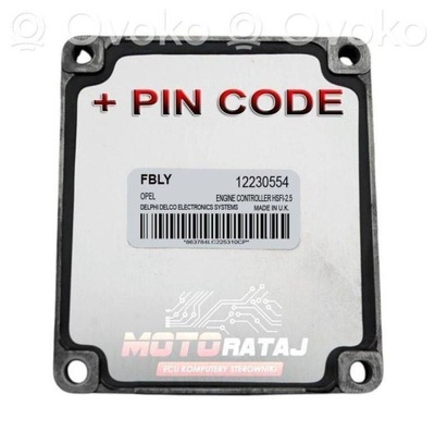 Блок управления / модуль ecu opel meriva a 2005 12230554 программирование фото №1