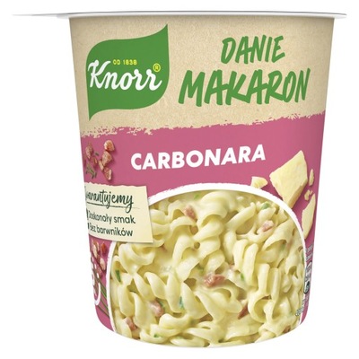 KNORR danie kubek MAKARON CARBONARA 55g