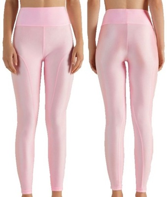 TEZENIS legginsy błyszczące rosa dafne S/36