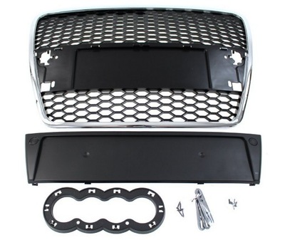 GRILL AUDI A6 C6 2004-2009 RS-STYLE chrome black