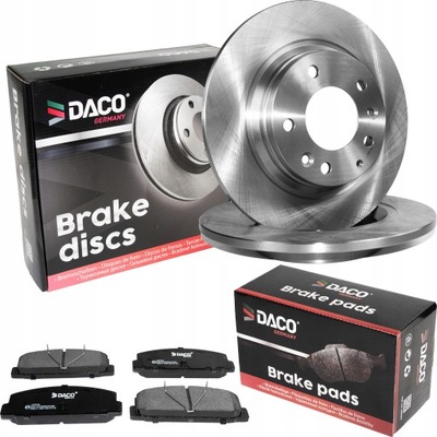 Гальмівні диски + гальмівні колодки задня mazda 6 gg gh gy 2002 - 2012 280mm ! фото №1