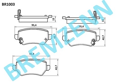 Klocki hamulcowe BREMZENN (odp.GDB1515) OPEL ASTRA