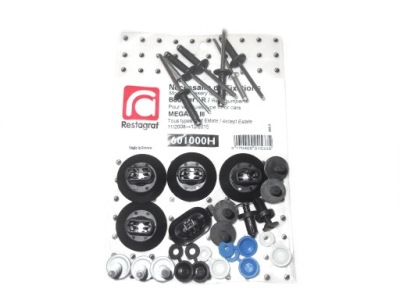 Набор клипсы бампер задний  renault megane iii фото №1