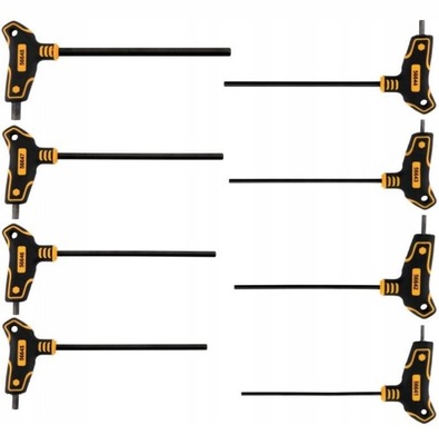 VOREL КОМПЛЕКТ КЛЮЧЕЙ В ПОЛЬШЕ TRZPIENIOWYCH IMBUS HEX Z RĘKOJEŚCIĄ. 8 ШТУКИ 56649