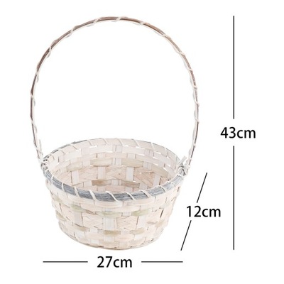 Zestaw 5 koszyków bambusowych