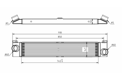 HART INTERCOOLER AUŠINTUVAS ORO DUCATO 2.3JTD 06- 