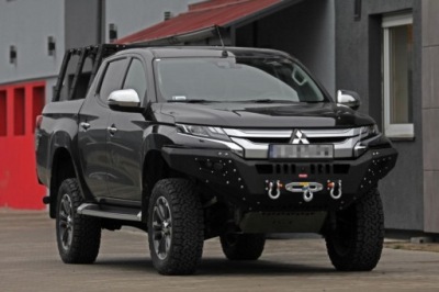 Бампер передний стальной mitsubishi l200 2019+ more 4x4 фото №1