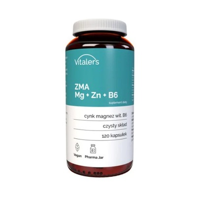 ZMA Mg + Zn + B6 120 kapsułek Vitaler's