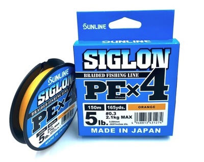 Plecionka Sunline Siglon PE X4 PE0,3 150m JAPAN