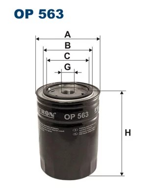 FILTRO ACEITES FILTRON OP 563  