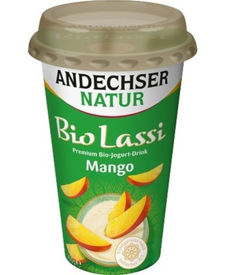 Jogurt pitny Lassi mango 3,5% tł.BIO 250 g ANDECHSER