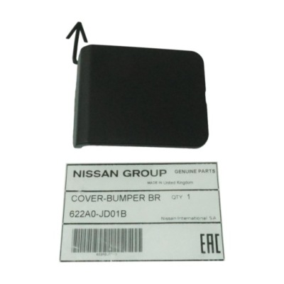 Заглушка фаркоп буксирувальний перед nissan qashqai 06-10 622a0jd01b оригінал фото №1