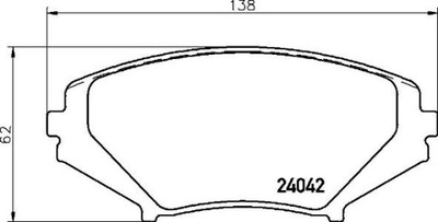 ZAPATAS DE FRENADO PARTE DELANTERA MAZDA RX8 03-  