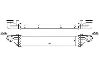 INTERCOOLER MERCEDES E T-MODEL (S211) E (VF211) E  