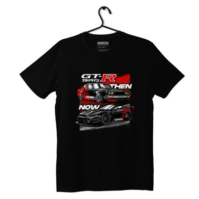 Czarny T-shirt koszulka Nissan Skyline GT-R ADVAN