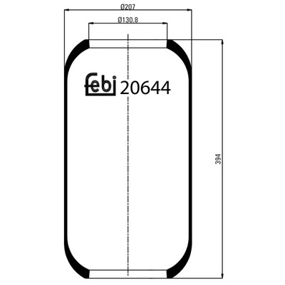 FEBI MIECH ZAWIESZENIA PNEUMATYCZNEGO TRUCK 20644