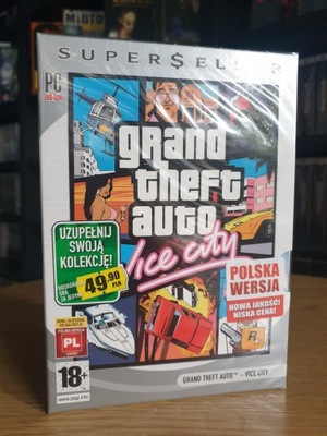 Grand Theft Auto Vice City GTA PL Pc Nowy Folia