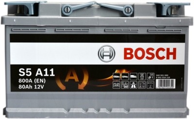 BOSCH START-STOP S5A11 12V 80Ah 800A AGM