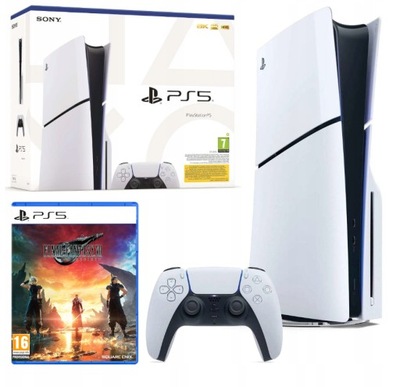 PlayStation 5 Slim Z NAPĘDEM + Final Fantasy VII Rebirth Ps5 NOWA