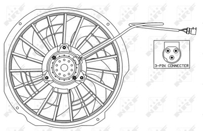 ВЕНТИЛЯТОР РАДИАТОРА BMW E36 1,6-2,8 NRF47025