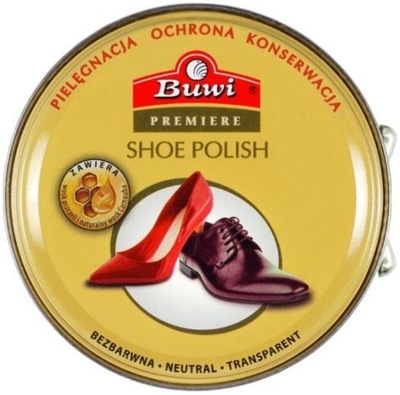 Pasta do butów BEZBARWNA BUWI PREMIERE 40ml