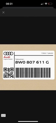 Audi a4 b9 allroad lift защита pod бампер 8w0807611g фото №1
