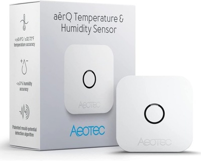Aeotec a?rQ Temperature & Humidity Sensor, Z-Wave Plus
