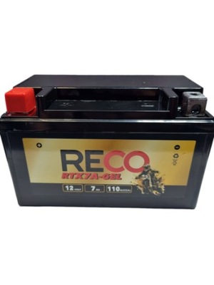 BATERÍA PARA MOTOCICLETA ZELOWY RECO RTX7A-GEL YTX7A-BS 12V 7AH 110A L+  