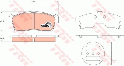 КОЛОДКИ HAM. SUZUKI P. ALTO/CELERIO 1,0-1,1 04-