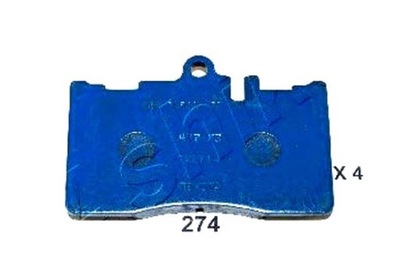 Ashika тормозные колодки тормозные lexus ls 430 ucf30 фото №1